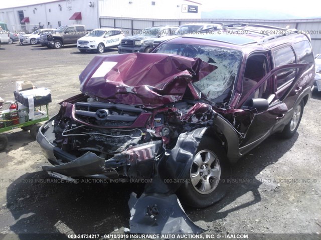 4F2CZ94183KM21032 - 2003 MAZDA TRIBUTE LX MAROON photo 2