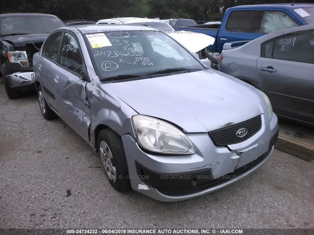 KNADE123076259270 - 2007 KIA RIO LX/SX SILVER photo 1