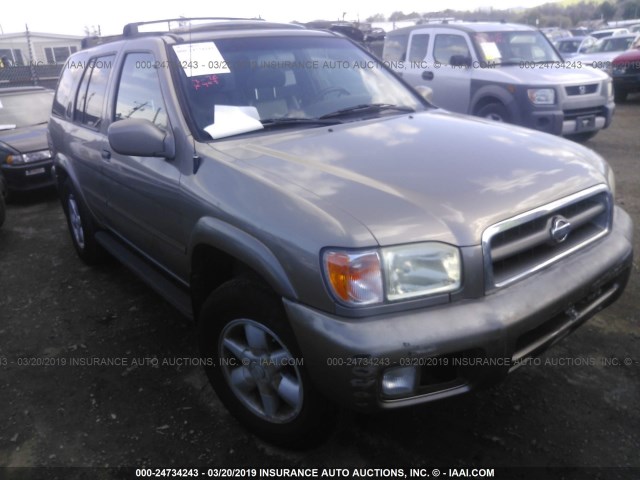 JN8DR09X21W570141 - 2001 NISSAN PATHFINDER LE/SE/XE GRAY photo 1