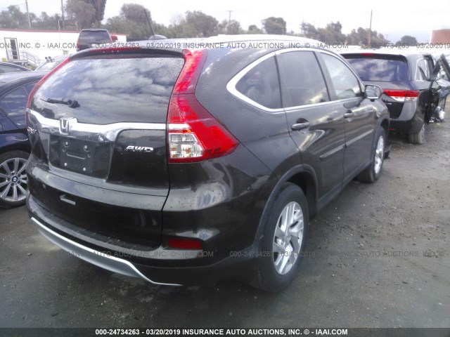 5J6RM4H73GL020914 - 2016 HONDA CR-V EXL BLACK photo 4