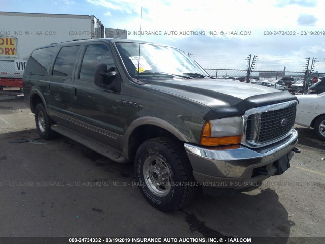 1FMNU43S5YED17913 - 2000 FORD EXCURSION LIMITED GREEN photo 1