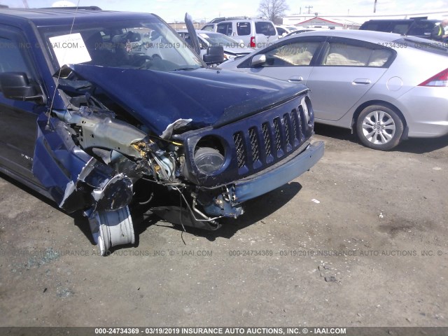 1C4NJPFA7DD141125 - 2013 JEEP PATRIOT LATITUDE BLUE photo 6