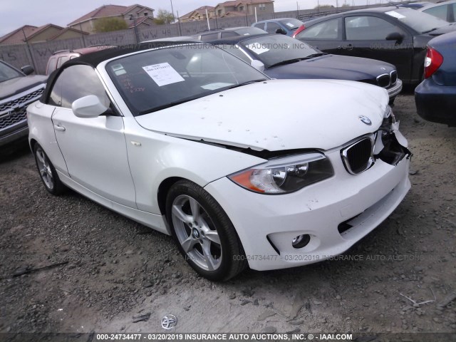 WBAUL7C53DVU08734 - 2013 BMW 128 I WHITE photo 1