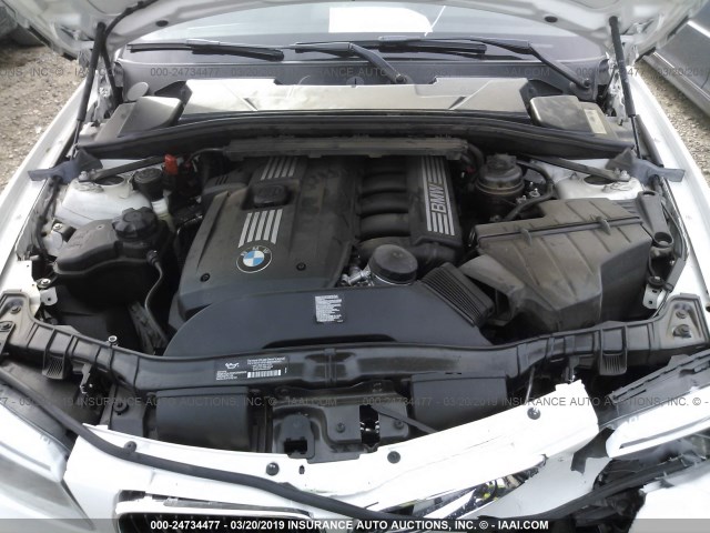 WBAUL7C53DVU08734 - 2013 BMW 128 I WHITE photo 10