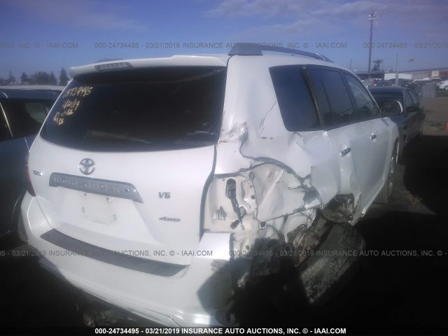 JTEES42A082060143 - 2008 TOYOTA HIGHLANDER LIMITED WHITE photo 4
