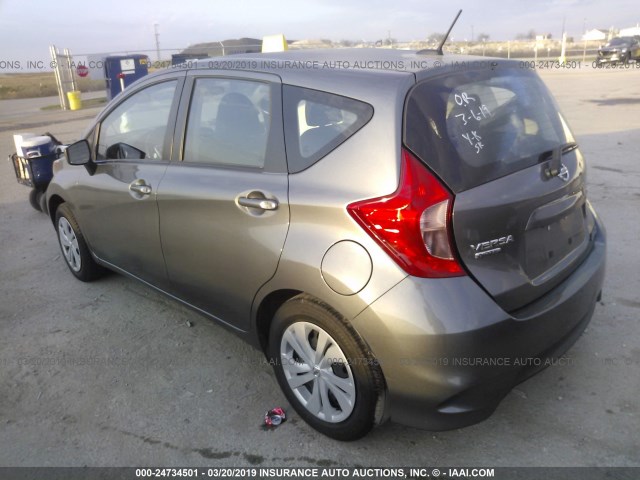 3N1CE2CP1HL358454 - 2017 NISSAN VERSA NOTE S/S PLUS/SV/SL/SR GRAY photo 3