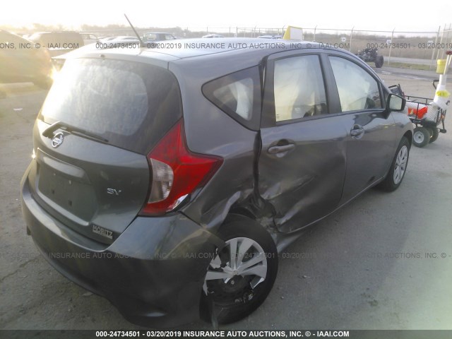 3N1CE2CP1HL358454 - 2017 NISSAN VERSA NOTE S/S PLUS/SV/SL/SR GRAY photo 4