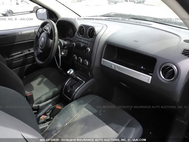 1C4NJCBB0ED890518 - 2014 JEEP COMPASS SPORT BLACK photo 5