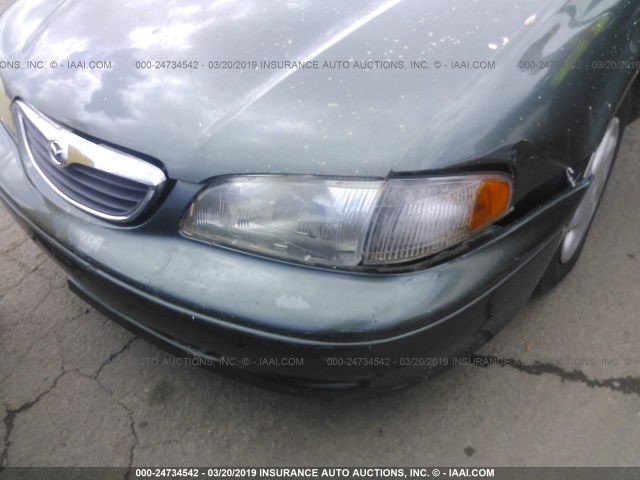 1YVGF22C8W5765138 - 1998 MAZDA 626 DX/LX GREEN photo 6