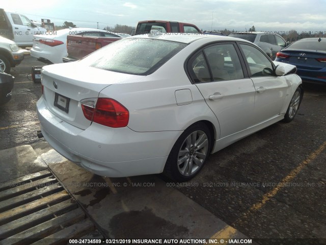 WBAVB17556NK30939 - 2006 BMW 325 I AUTOMATIC WHITE photo 4