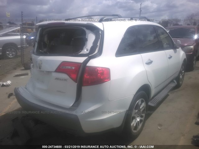 2HNYD28418H529209 - 2008 ACURA MDX TECHNOLOGY 白色 照片 4