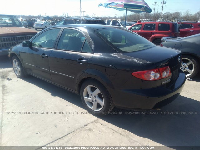 1YVFP80C335M18892 - 2003 MAZDA 6 I BLACK photo 3
