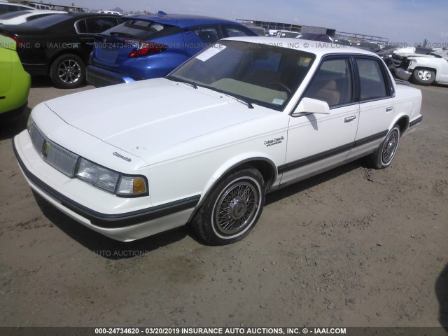 2G3AM51N5K2444735 - 1989 OLDSMOBILE CUTLASS CIERA SL WHITE photo 2