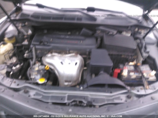 4T1BE46K28U212280 - 2008 TOYOTA CAMRY CE/LE/XLE/SE GRAY photo 10