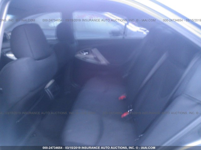 4T1BE46K28U212280 - 2008 TOYOTA CAMRY CE/LE/XLE/SE GRAY photo 8