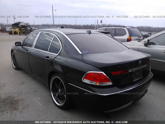 WBAGN63423DR11619 - 2003 BMW 745 LI BLACK photo 3