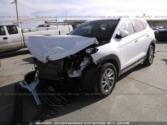 KM8J33A45JU713514 - 2018 HYUNDAI TUCSON LIMITED/SPORT AND ECO/SE WHITE photo 2