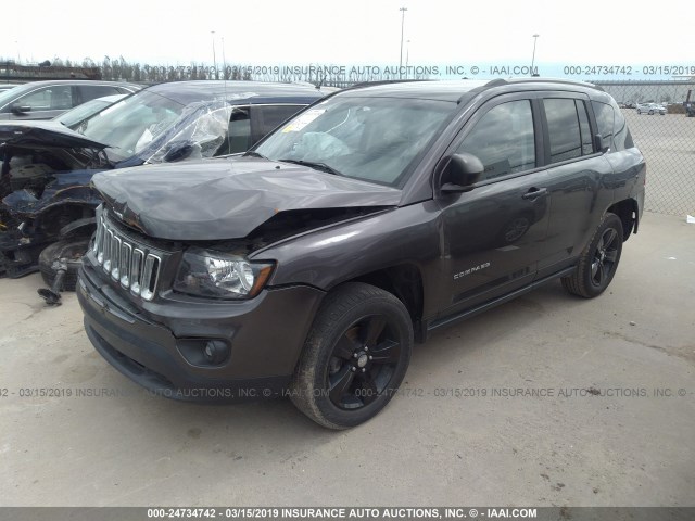 1C4NJDBB9GD521214 - 2016 JEEP COMPASS SPORT GRAY photo 2