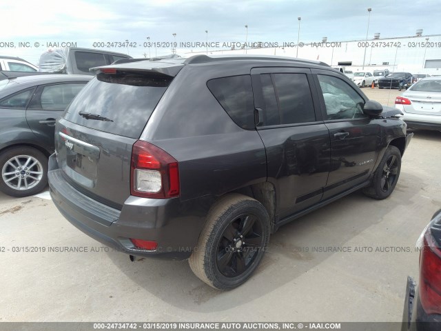 1C4NJDBB9GD521214 - 2016 JEEP COMPASS SPORT GRAY photo 4