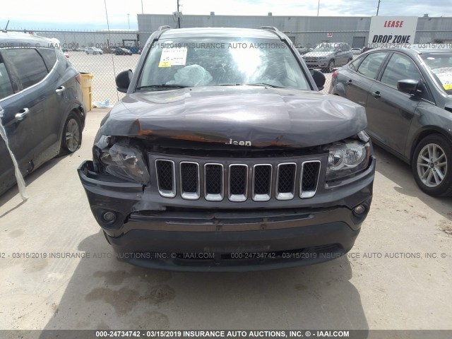 1C4NJDBB9GD521214 - 2016 JEEP COMPASS SPORT GRAY photo 6