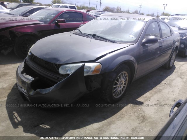 1C3EL46X24N307241 - 2004 CHRYSLER SEBRING LX GRAY photo 2