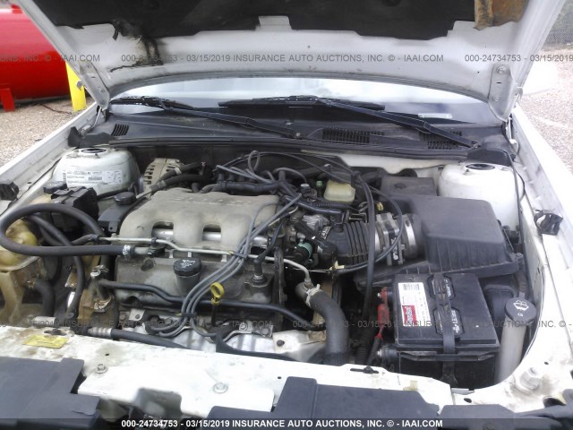 1G1NE52J83M552040 - 2003 CHEVROLET MALIBU LS WHITE photo 10