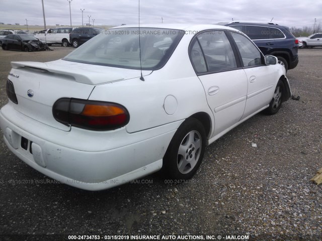 1G1NE52J83M552040 - 2003 CHEVROLET MALIBU LS WHITE photo 4