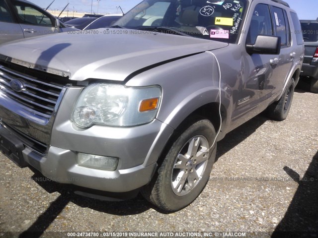 1FMEU63E98UB01333 - 2008 FORD EXPLORER XLT GRAY photo 2