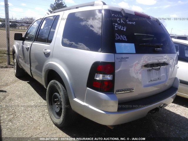 1FMEU63E98UB01333 - 2008 FORD EXPLORER XLT GRAY photo 3