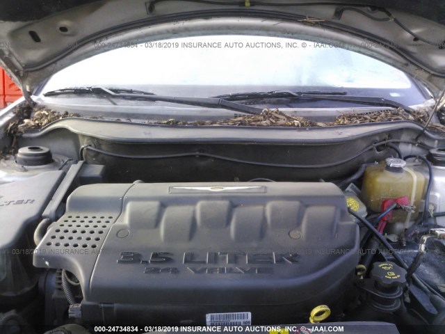 2C8GF48405R328817 - 2005 CHRYSLER PACIFICA GRAY photo 10