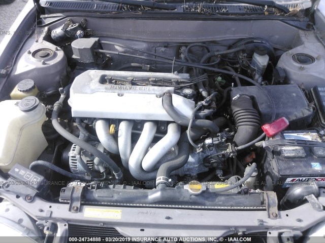 2T1BR12EXXC127545 - 1999 TOYOTA COROLLA VE/CE/LE SILVER photo 10