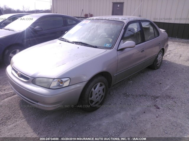 2T1BR12EXXC127545 - 1999 TOYOTA COROLLA VE/CE/LE SILVER photo 2