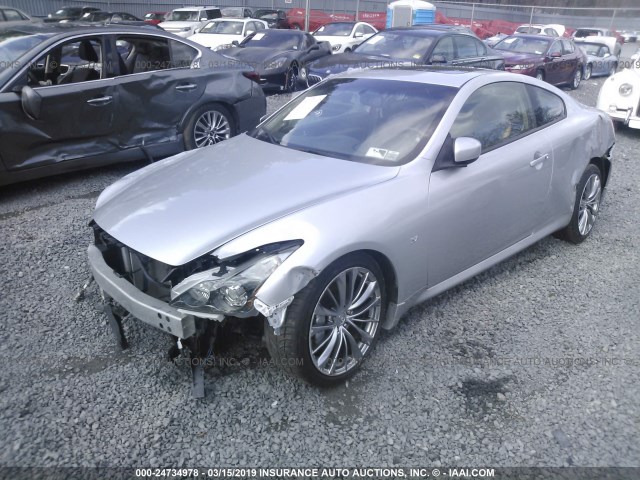 JN1CV6EL8EM131720 - 2014 INFINITI Q60 JOURNEY/IPL SILVER photo 2