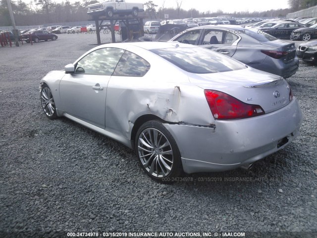 JN1CV6EL8EM131720 - 2014 INFINITI Q60 JOURNEY/IPL SILVER photo 3