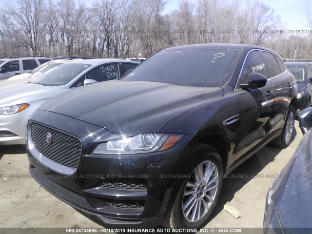 SADCK2GX2KA390834 - 2019 JAGUAR F-PACE PRESTIGE BLACK photo 2