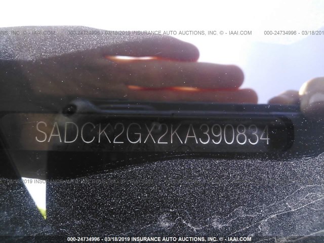 SADCK2GX2KA390834 - 2019 JAGUAR F-PACE PRESTIGE BLACK photo 9