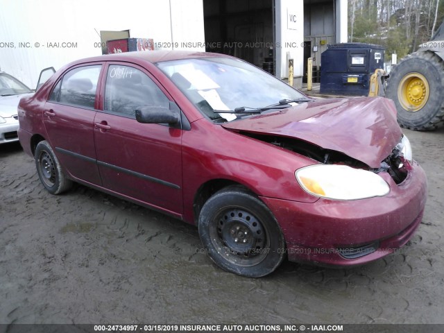 2T1BR32E34C172219 - 2004 TOYOTA COROLLA CE/LE/S RED photo 1