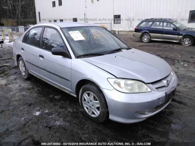 1HGES16394L004786 - 2004 HONDA CIVIC DX VP SILVER photo 1