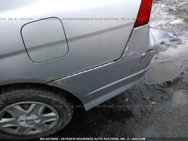 1HGES16394L004786 - 2004 HONDA CIVIC DX VP SILVER photo 6