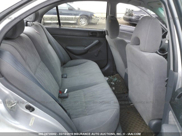 1HGES16394L004786 - 2004 HONDA CIVIC DX VP SILVER photo 8