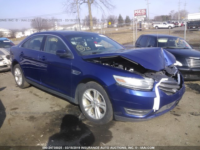 1FAHP2E88EG122473 - 2014 FORD TAURUS SEL BLUE photo 1