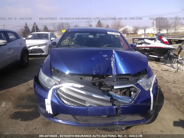 1FAHP2E88EG122473 - 2014 FORD TAURUS SEL BLUE photo 6