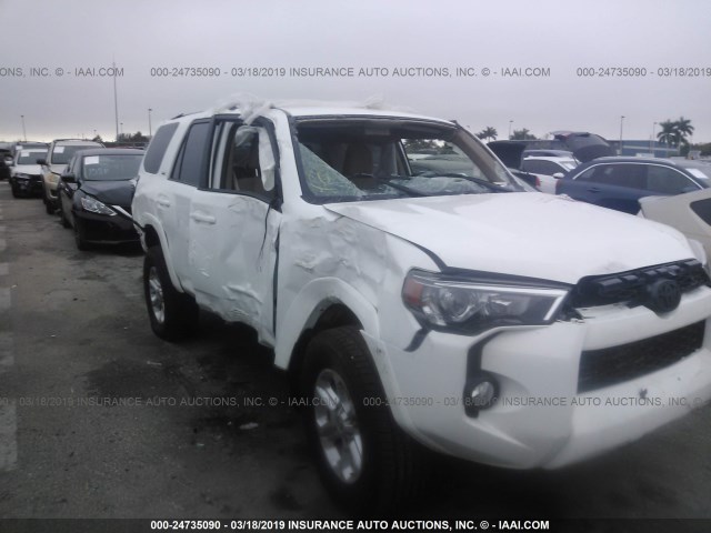 JTEBU5JR4G5281378 - 2016 TOYOTA 4RUNNER SR5 PREM/LTDL/TRAIL/TRD WHITE photo 6