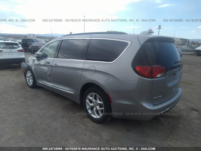 2C4RC1BG2HR831287 - 2017 CHRYSLER PACIFICA TOURING L Արծաթագույն լուսանկար 3