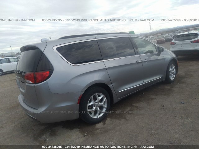 2C4RC1BG2HR831287 - 2017 CHRYSLER PACIFICA TOURING L SILVER photo 4