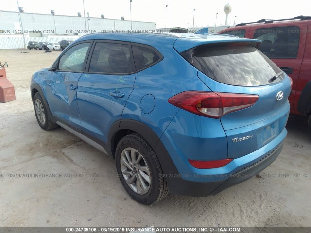 KM8J33A43JU690928 - 2018 HYUNDAI TUCSON LIMITED/SPORT AND ECO/SE BLUE photo 3