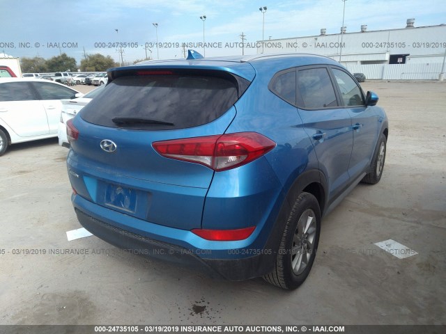 KM8J33A43JU690928 - 2018 HYUNDAI TUCSON LIMITED/SPORT AND ECO/SE BLUE photo 4