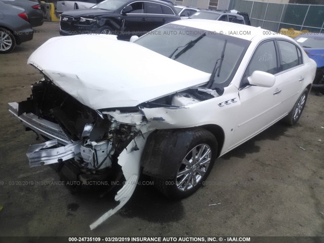 1G4HD57159U149489 - 2009 BUICK LUCERNE CXL WHITE photo 2