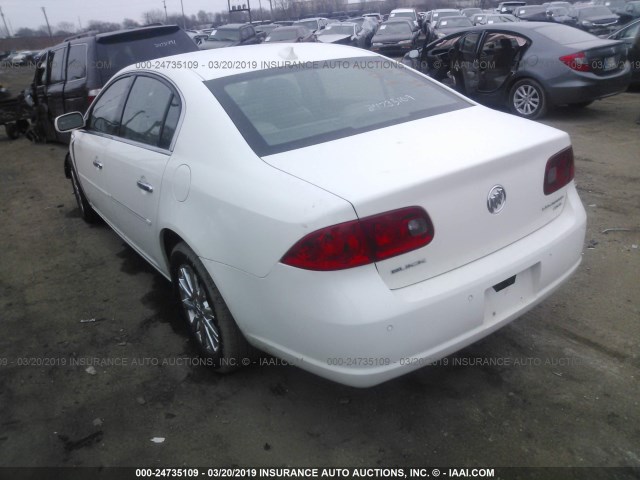 1G4HD57159U149489 - 2009 BUICK LUCERNE CXL WHITE photo 3