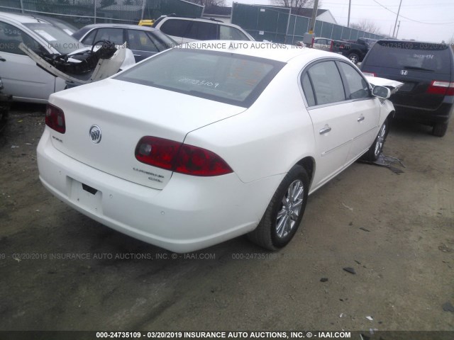 1G4HD57159U149489 - 2009 BUICK LUCERNE CXL WHITE photo 4